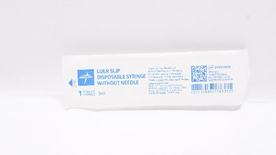 Medline SYR103020 Sterile Luer Slip Syringe Without Ndle. 3ml